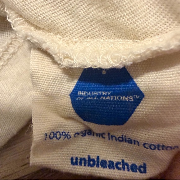 Industry of All Nations Pique Long SleeveCrewneck T-shirt Undyed XL Mens - Picture 4 of 7